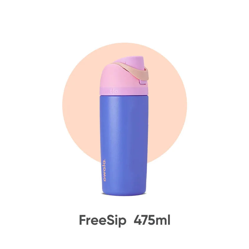 Owala Freesip insulated cup new straw cup stainless steel water cup portable cup 475ml,BPA-Free,16oz