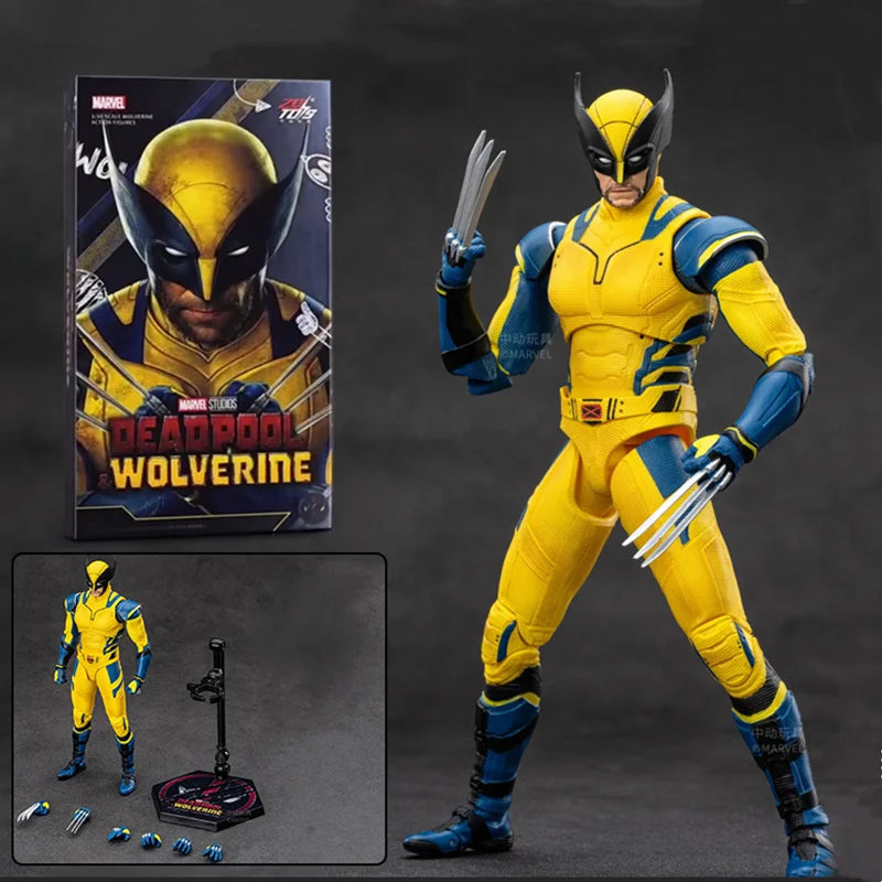 ZDTDS Deadpool & Wolverine X-Men Logan Winston Wilson Assembly Action Figures Collection Movie Doll Joint Mobility Toy Gifts