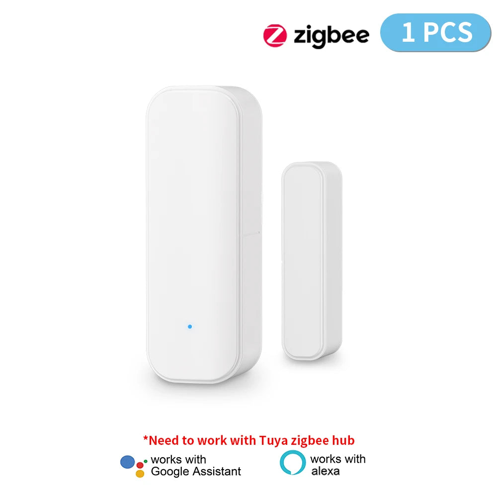 1PCS 2PCS 3PCS 4PCS 10PCS 15PCS Zigbee Door Sensor Window Magnetic Sensor Detector Home Door Sensor Need Tuya Zigbee Gateway Hub