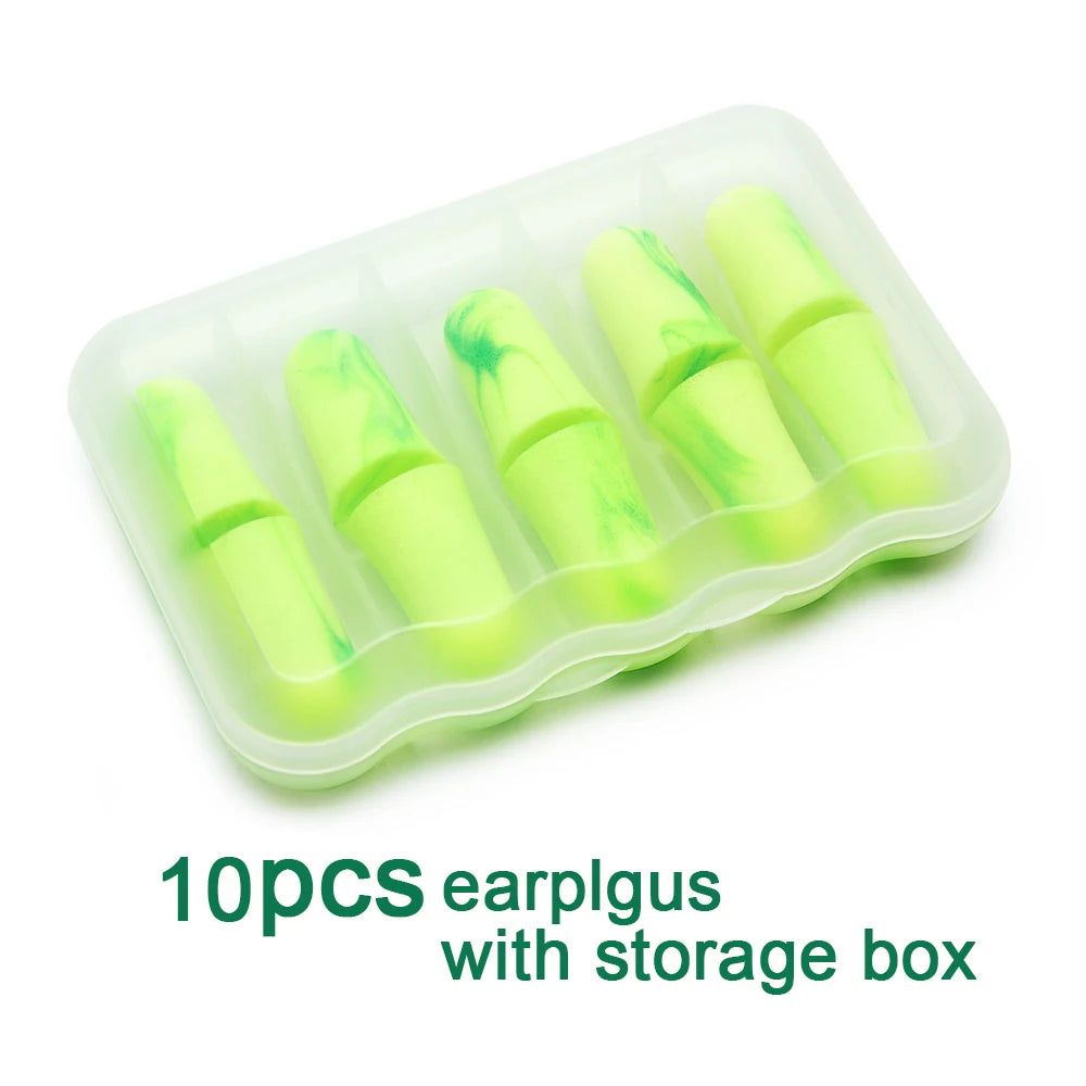 10Pcs Sleep Ear Plugs Noise Reduction Sound Insulation Earplugs Soundproof for Sleep Anti-Noise Sleeping Aid Ear Care Reusable