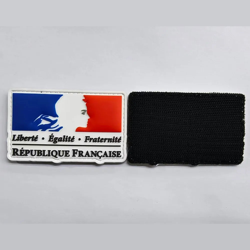 Custom Silicone Rubber Badges Embossed Logo 3D 2D Soft PVC Patches Sew on Iron on for Clothing Tag Name Badges