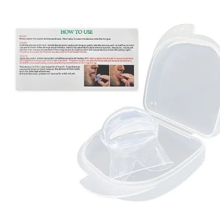Anti Snoring Mouthpiece Tongue Retainer Helps to Eliminate Snoring Anti Snore Device Silicone Snore Sleep Apnea Anti Ronflement