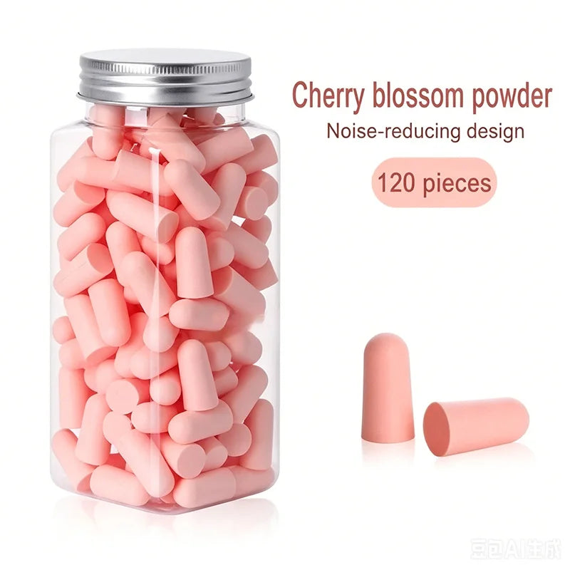 24-120PCS Earplugs for Sleep Anti-Noise Travel Sleep Noise Reduction Soft Foam Earplugs Anti-Noise Sleep anti Snoring Health