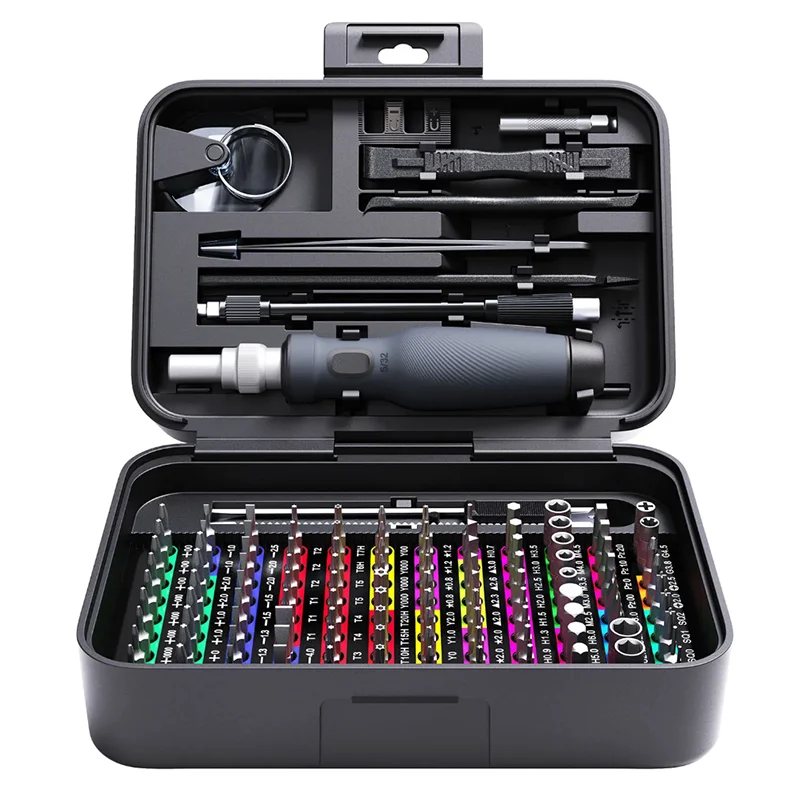 132 in 1 Precision Screwdriver Set Phillips Torx Magnetic Screwdriver Head with Storage Box 152 bit Small Hand Repair Tool Kit