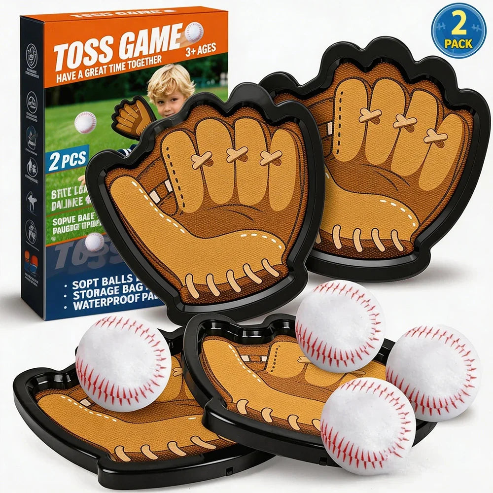 Catch and Toss Ball Game Set Stick Ball Catch Baseball Training Glove for Sports Summer Outdoor Toy Yard Beach Pool Game Gift