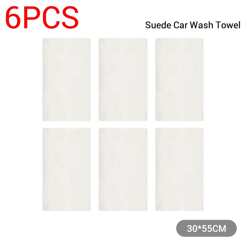 SEAMETAL Car Care Cleaning Towel Natural Sheepskin Quick Drying Cloth Super Absorbent Washing Towels Car Wash Tool Accessories