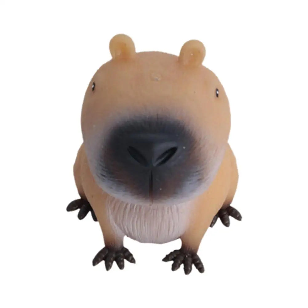 Mini Capybara Pinch Statue Stretchable Squeeze Fidget Capybara Figurines Soft Cartoon Animal Figure Home Decor Creative Gift