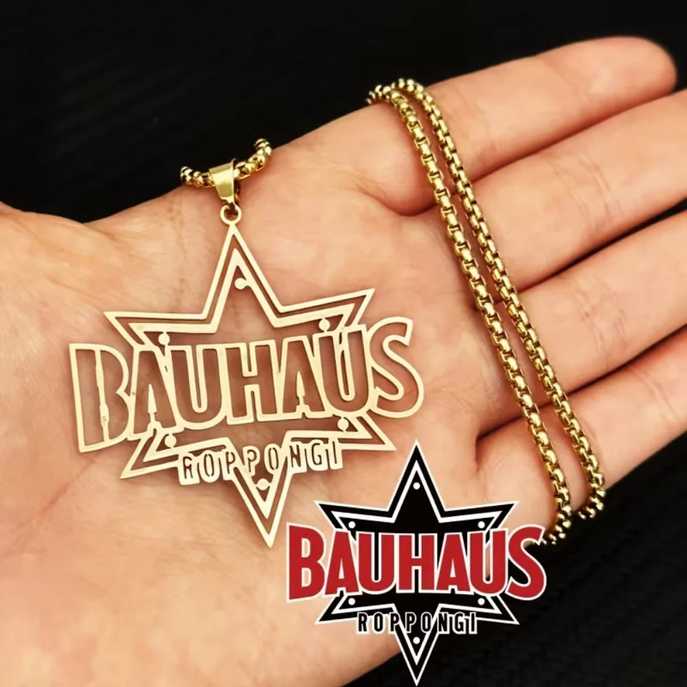 Personal Design Men's Pendant Necklace Custom Company Club Logo image Stainless Steel Thick Chain Necklace Birthday Jewelry Gift