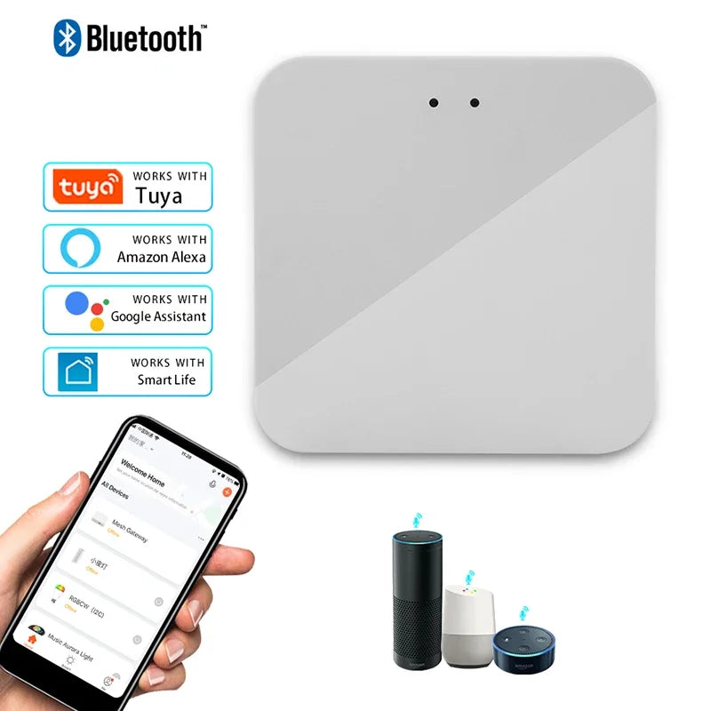 Bluetooth/ZigBee Tuya Smart Multi Mode Gateway WiFi Hub Bridge Smart Home Control Smart Life APP Voice Control Alexa Google Home