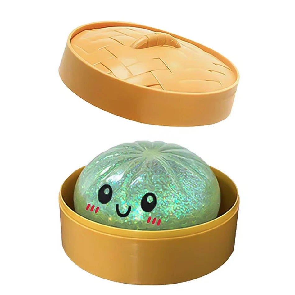 Colorful Glitter Dumpling Blind Box Squishy Relaxing Relieve Anxiety Antistress Enhance Happiness Rebound Squeeze Reliever Toy