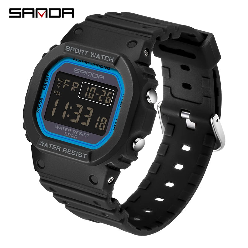 SANDA Fashion Top Brand G Style Digital Men's Watch Luxury Military Sport Waterproof Alarm Stopwatch Clock Men Relogio Masculino