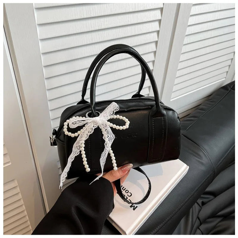 Women's Summer Solid Color Handbag Fashion Versatile Crossbody Bag Casual Ladies Shoulder Bag