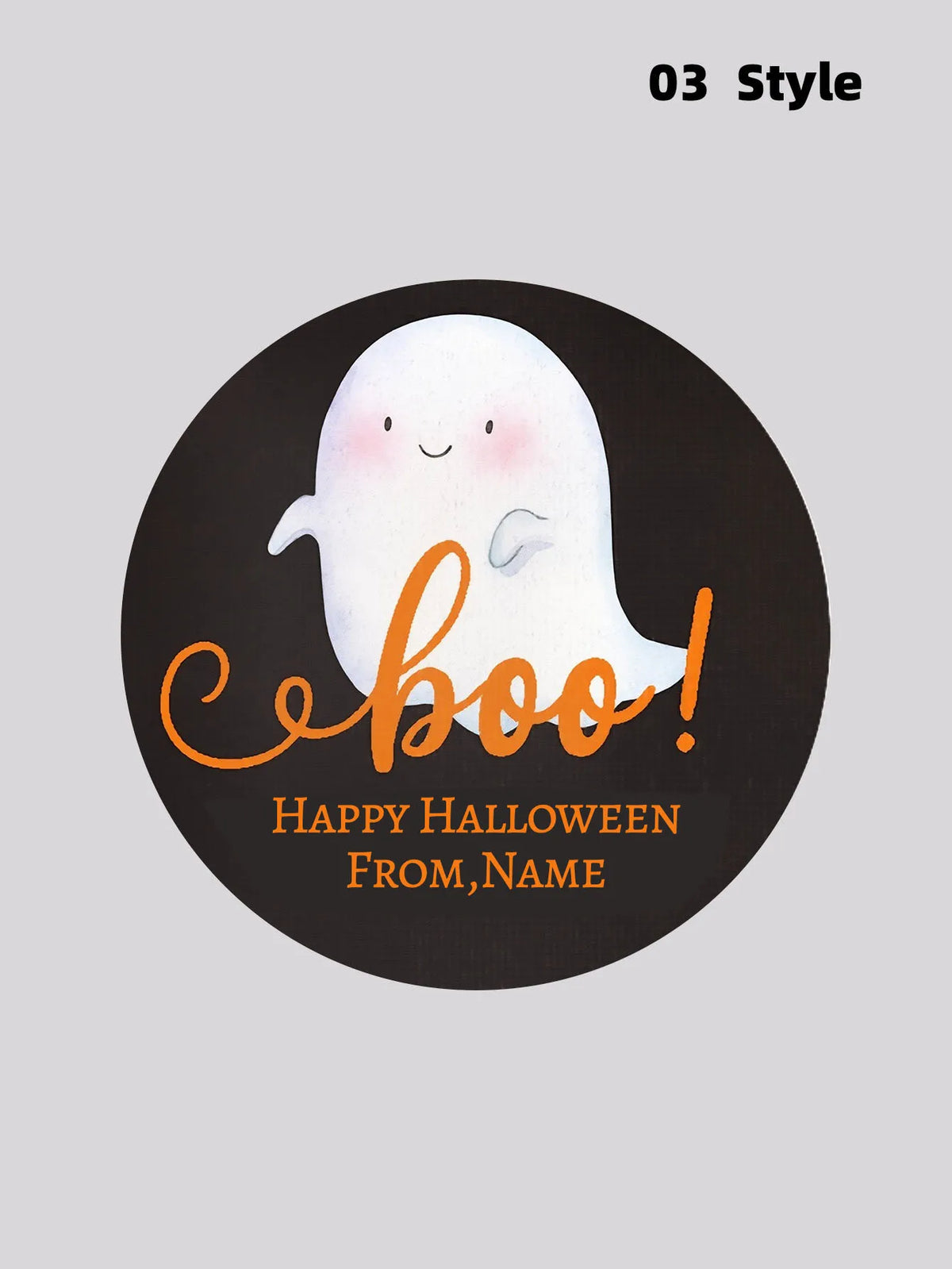 1/50/100Pcs Custom Round Stickers with Personalized Text & Images for Halloween Gift Boxes, Treat Bags & Invitation Seals