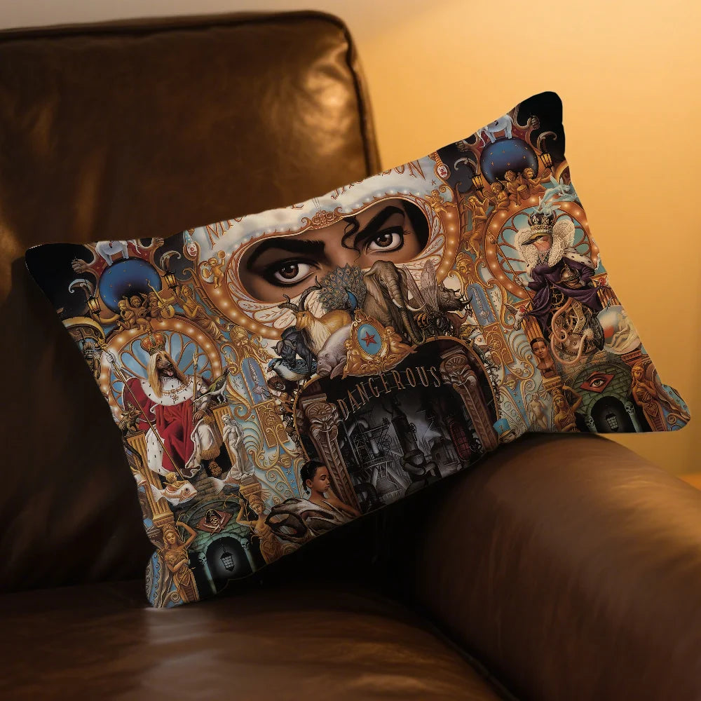 Rectangle Pillow Singer Case Dangerous Printing Bedside Sofa Room Home Bad M-michael Jackson Decoration Pillowcase