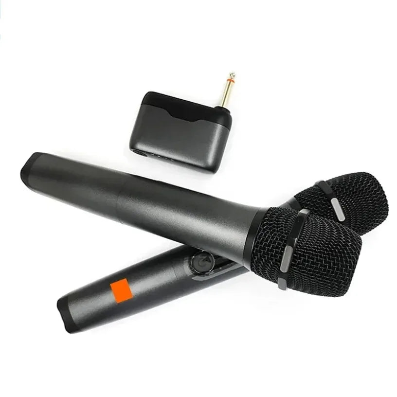 Professional 2 Channel For JBL PartyBox DJ UHF digital Wireless Handheld Microphone System with rechargeable TWO microphone