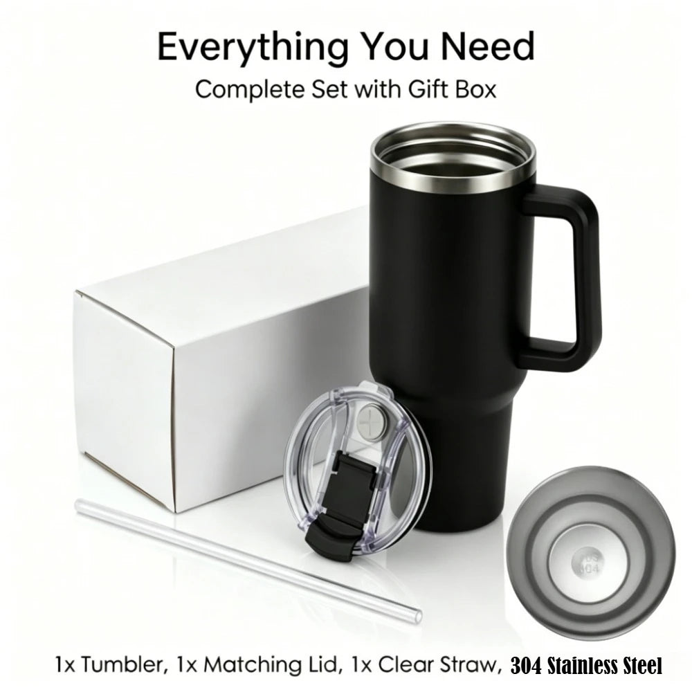 1000ML Large Capacity Stainless Steel Thermos Portable Vacuum Flask Insulated Tumbler With Handel Thermal Cup For Home Outdoor