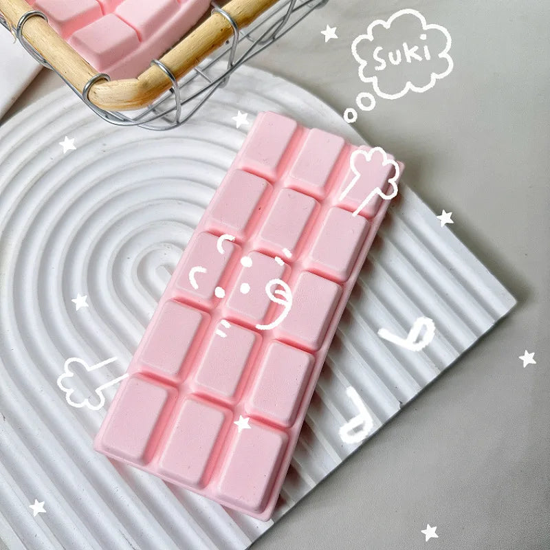 Simulated Chocolate Stress Relief Wet Soft Chocolate Plate Slow Rebound Pinch Toy Cute Release Stress Relief