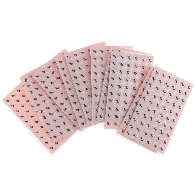 NEW SALE 600Pcs/lot Double Grain Ears Stickers Acupuncture Ear Massage Press Seeds Needle