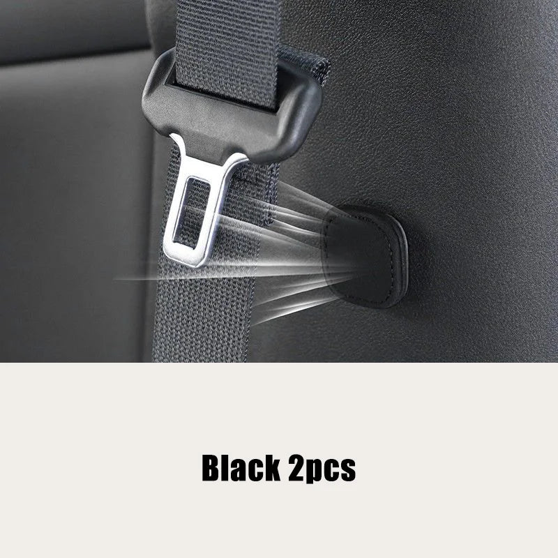Suede Magnetic Suction Car Seat Belt Fixing Clips Auto Belt Holder Stabilizer Fastener Adjustable Clip Seatbelt Stopper