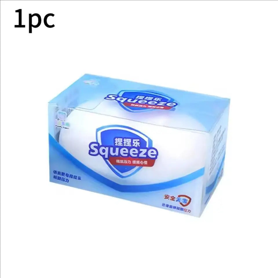 Simulation Soap Squeeze Tab Soft Toy, Safe and Healthy, Food-Grade Silicone Material, Squeeze Toy, Soft and Soothing, Slow Toy
