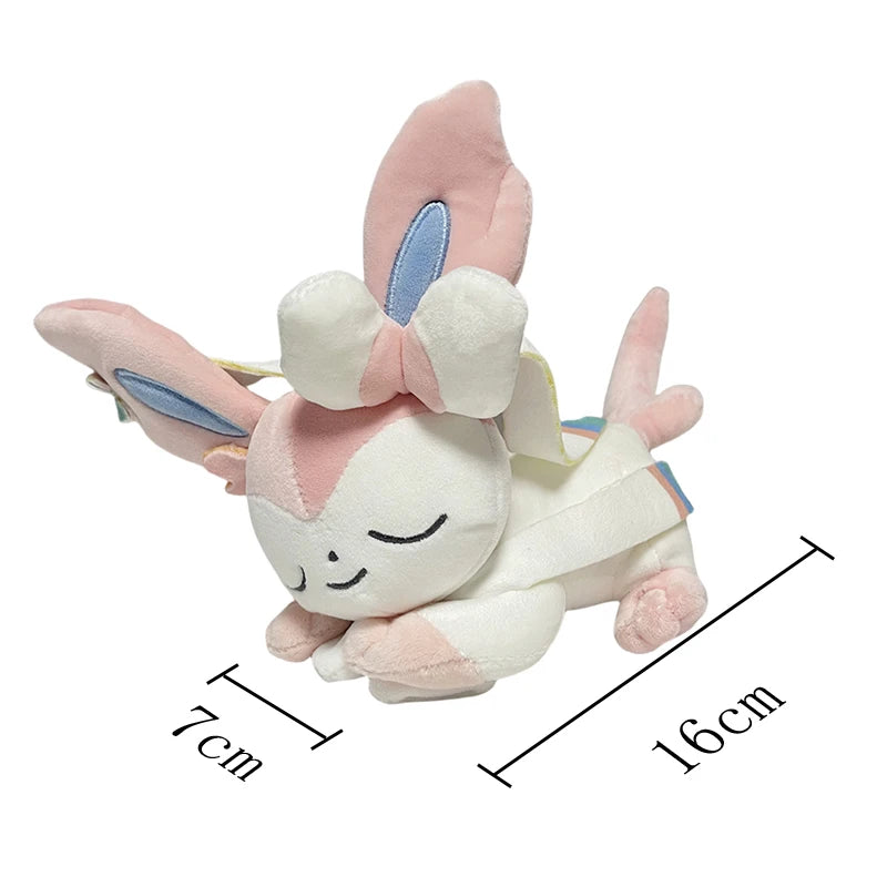 Pokemon Eeveelution Sleep Sylveon Plush Toy Leafeon Glaceon stuffed toys doll doll Xmas presents for children