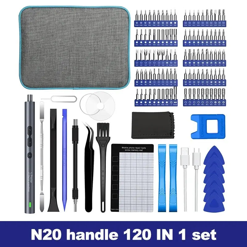 Electric Screwdriver Precision Sets 62 in 1 Power Tool Kit Rechargeable Wireless Mini Small Magnetic Bits for Xiaomi Cell Mobile
