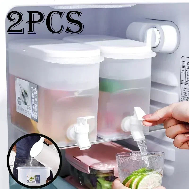 1/2PCS 3.5L Large Capacity Cold Kettle Water Bottle for Refrigerator Special Iced Drinks Iced Beverage Dispenser Universal Tool
