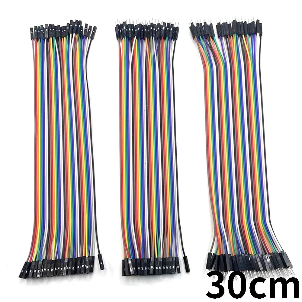 40-120PCS Jumper Wire DuPont Line DuPont Cable Connection male to male+female to female and male to female for Arduino DIY KIT