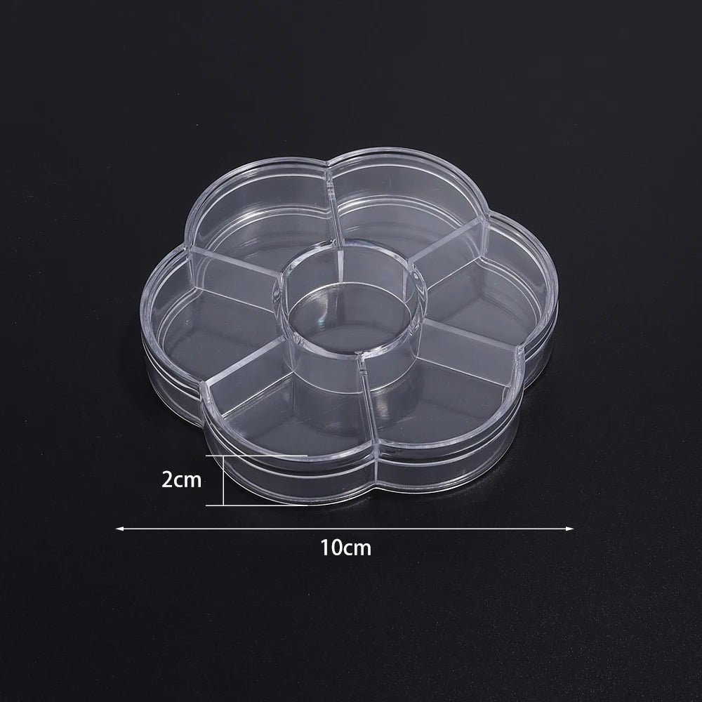 1 Pc Plastic Jewelry Box 5-28 Compartment Slot Organizer Storage Beads Container Adjustable Jewelry Storage Box Rectangle Case