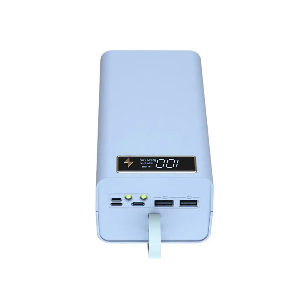 21x18650 Battery Storage Box Dual USB Charge18650 Battery Power Bank Case Shell with LED Light