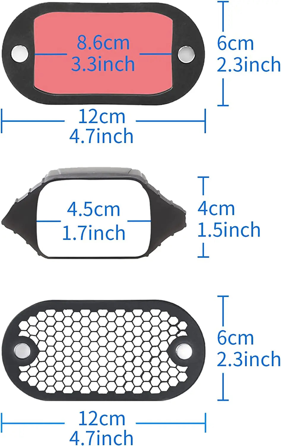 Selens Flash Diffuser 2 in 1 Universal Honeycomb Grid 7 Color Gels Kit Magnetic For Flash Camera Speedlight Photography props