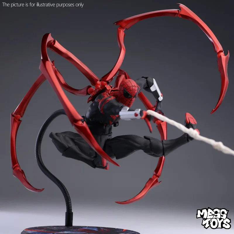 Mess Toys Superior Spider Man Action Figure Joint Movable Collectible Model For Adult Hobby Collectors Home Display