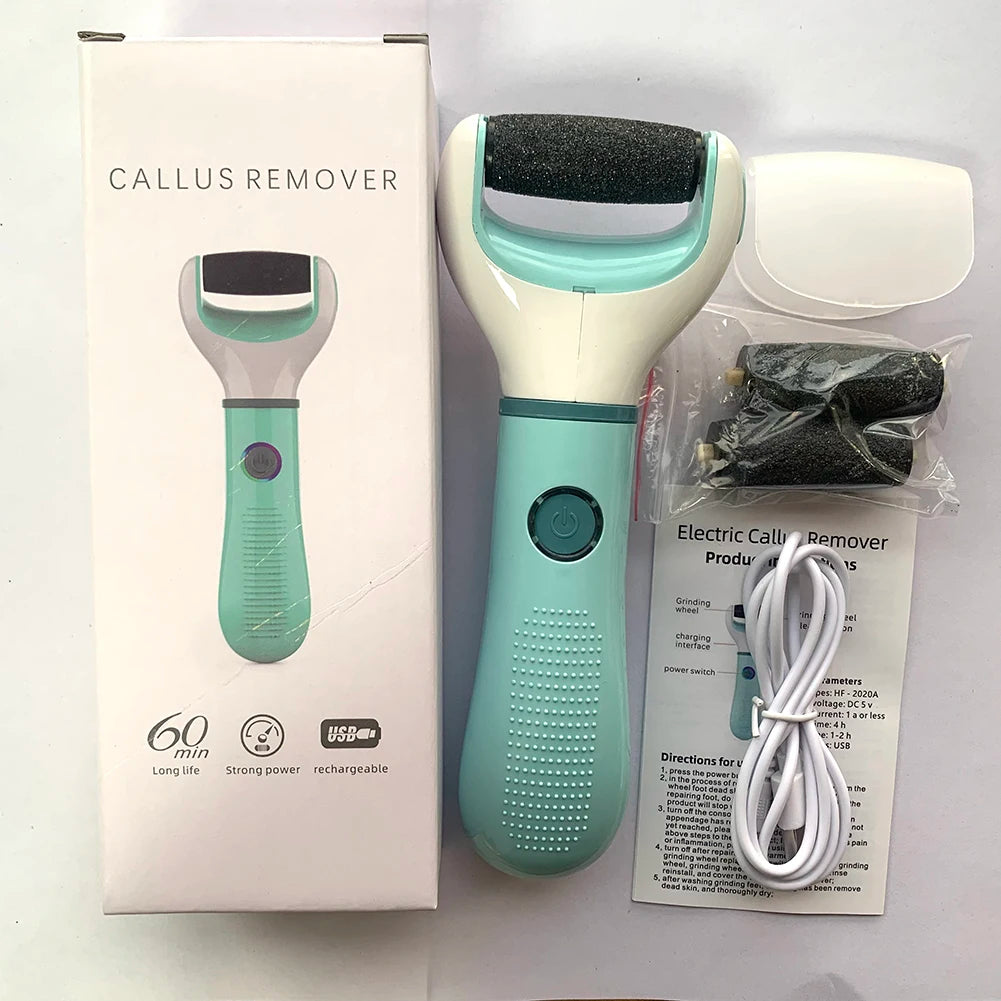 Electric Foot Grinder for Dead Skin Remover Feet Scrubber Callus Shaver Removal Dry Dead Cracked Safe Foot Care Tool