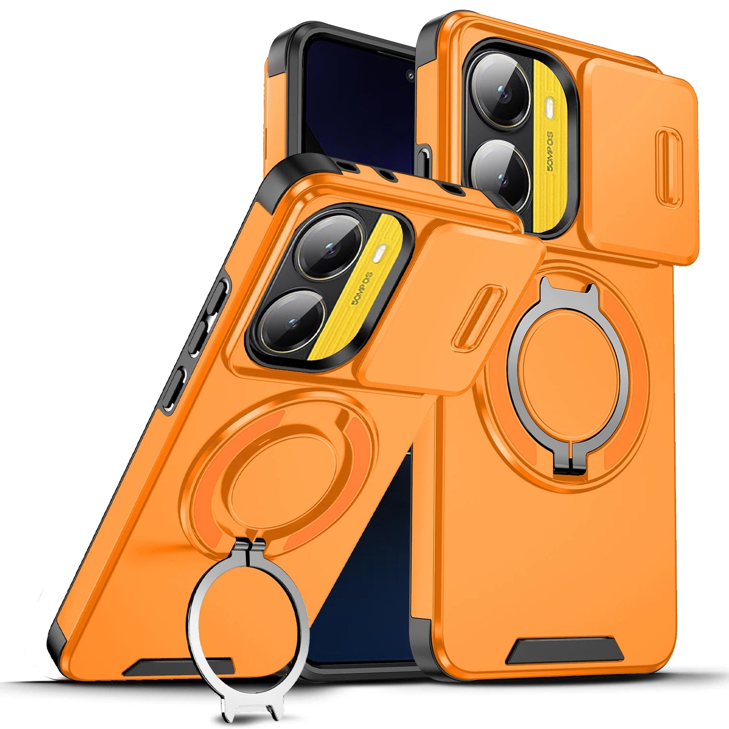 For Poco X7 Pro 5G Case Lens Protect Shockproof Armor Cover for Poko Little X7 X7 Pro X7pro Pocox7pro Car Magnetic Holder Funda