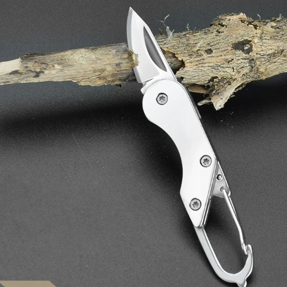 Mini High Hardness All Steel Portable Folding Knife Outdoor Camping Knives Fishing Knife Keychain Unboxing Knives