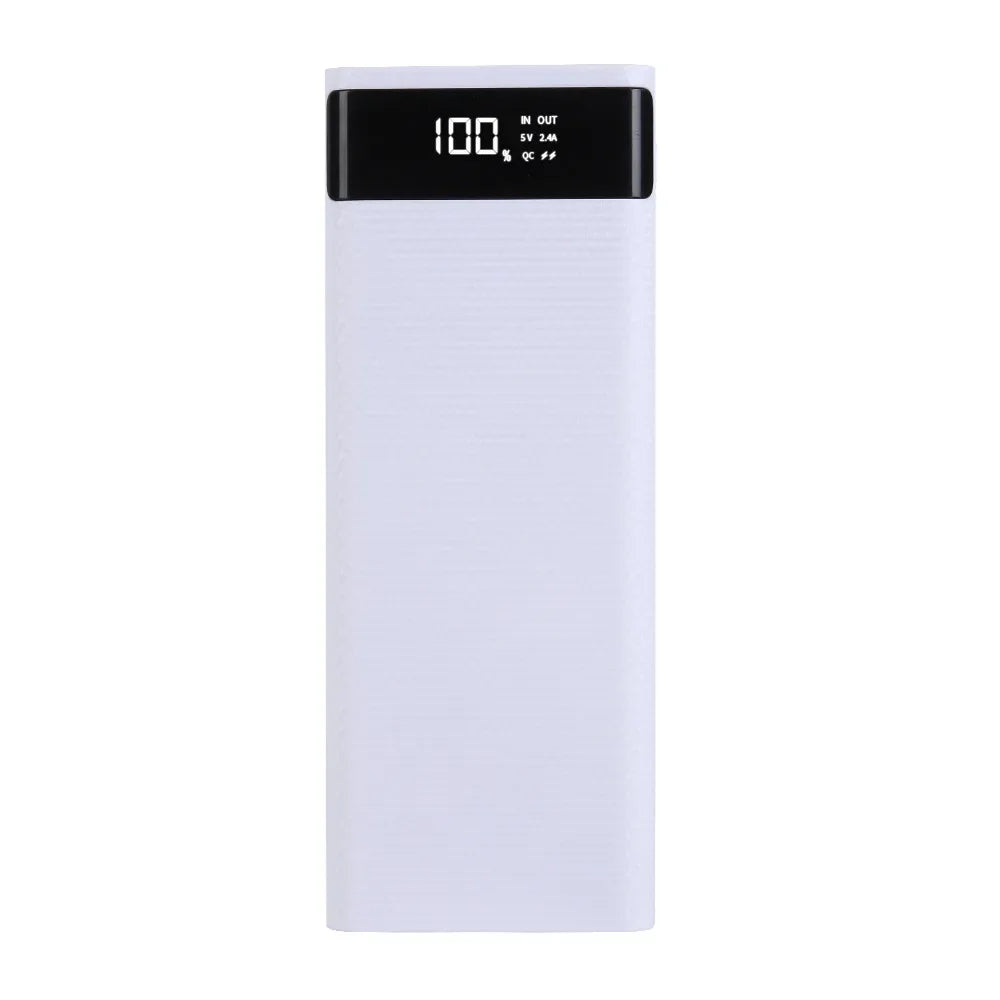 8X18650 Dual USB Power Bank Shell Micro USB Type C 5V 4.5A DIY Case Battery Charge Storage Box Super Fast Charge without Battery