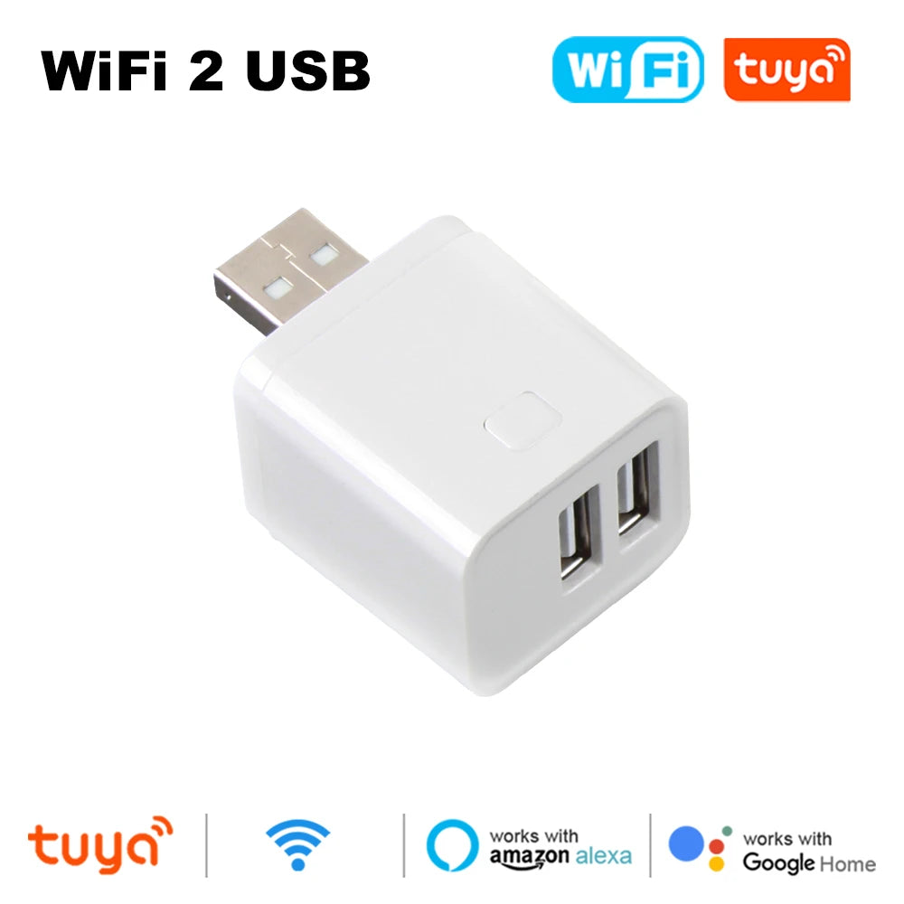 Smart Zigbee Micro USB Adaptor 5V WiFi USB Power Adaptor Smart Timing Charge Plug Works With Alexa Google Assistant Smart Life