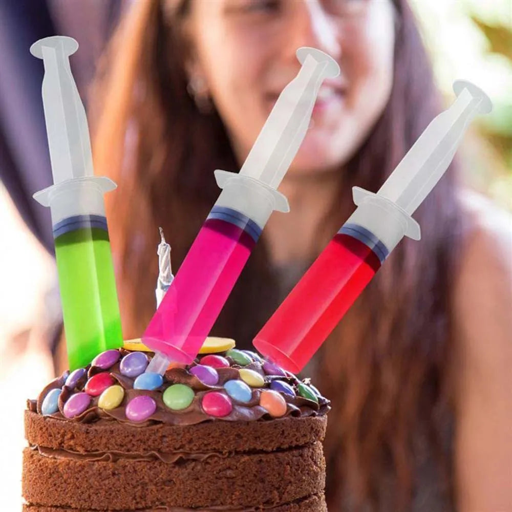 10ml Jello Shot Syringes Party Liquid Syringe BPA-Free Shooters for Halloween,Christmas,Bachelorette Parties,Nurses,Graduation