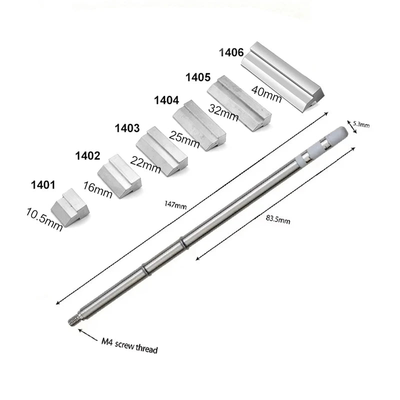 T12 T-shaped Iron compatible with FX-951 soldering station T12-1401/1402/1403/1404/1405 Heating Core Efficient Heat Conduction