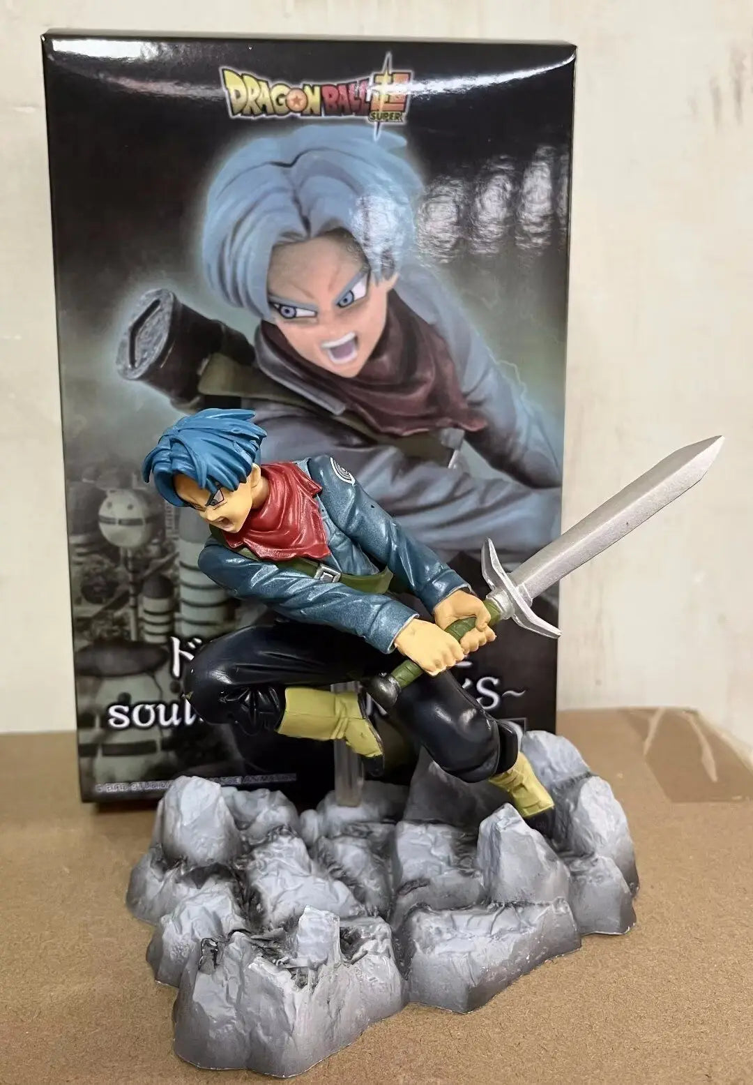 14cm Dragon Ball Goku Torankusu Goku Black Combat Posture Anime Figure Model Statue Collection Desktop Decoration Ornament Toys
