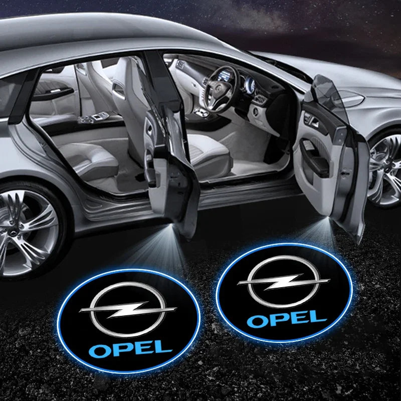 Car styling Auto Door LED Decoration Wireless Welcome Light Logo ProjectorFor Opel Insignia Astra Antara Meriva Zafira H G Corsa