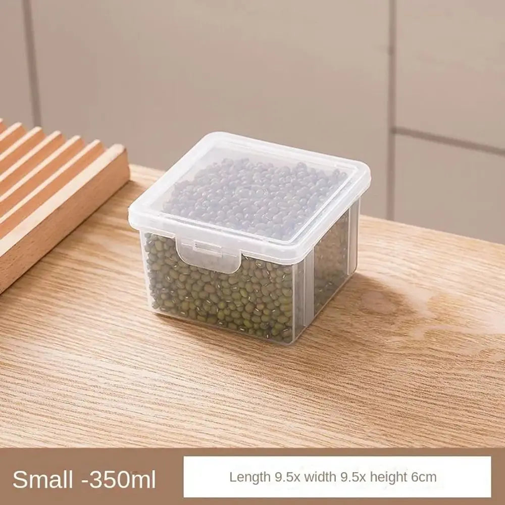 1Pcs Refrigerator Food Fresh Kitchen Storage Boxs Good Sealing Transparent Spice Container Case Visible Home Dry Fruit Jar