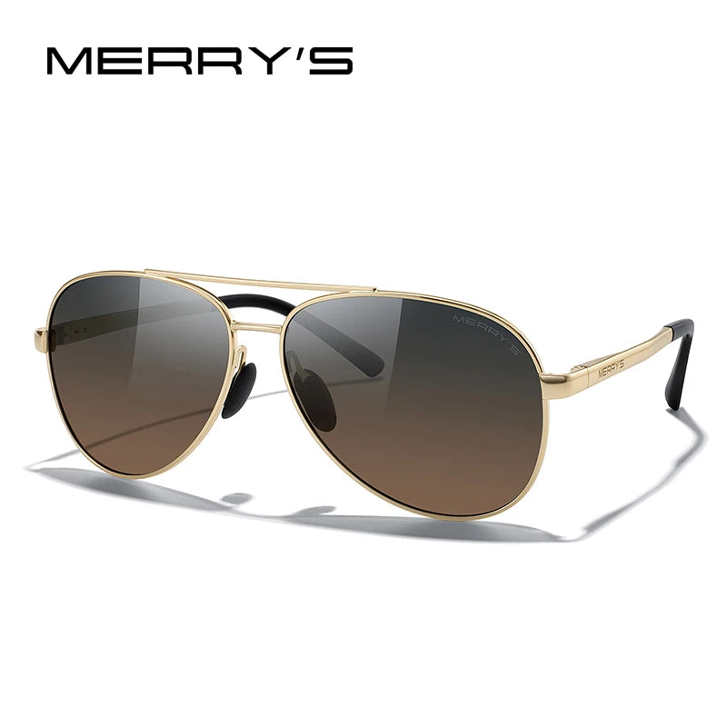 MERRYS DESIGN Classic Polarized Pilot Men Sunglasses For Driving Fashion Women Gradient Sunglasses UV400 S8268