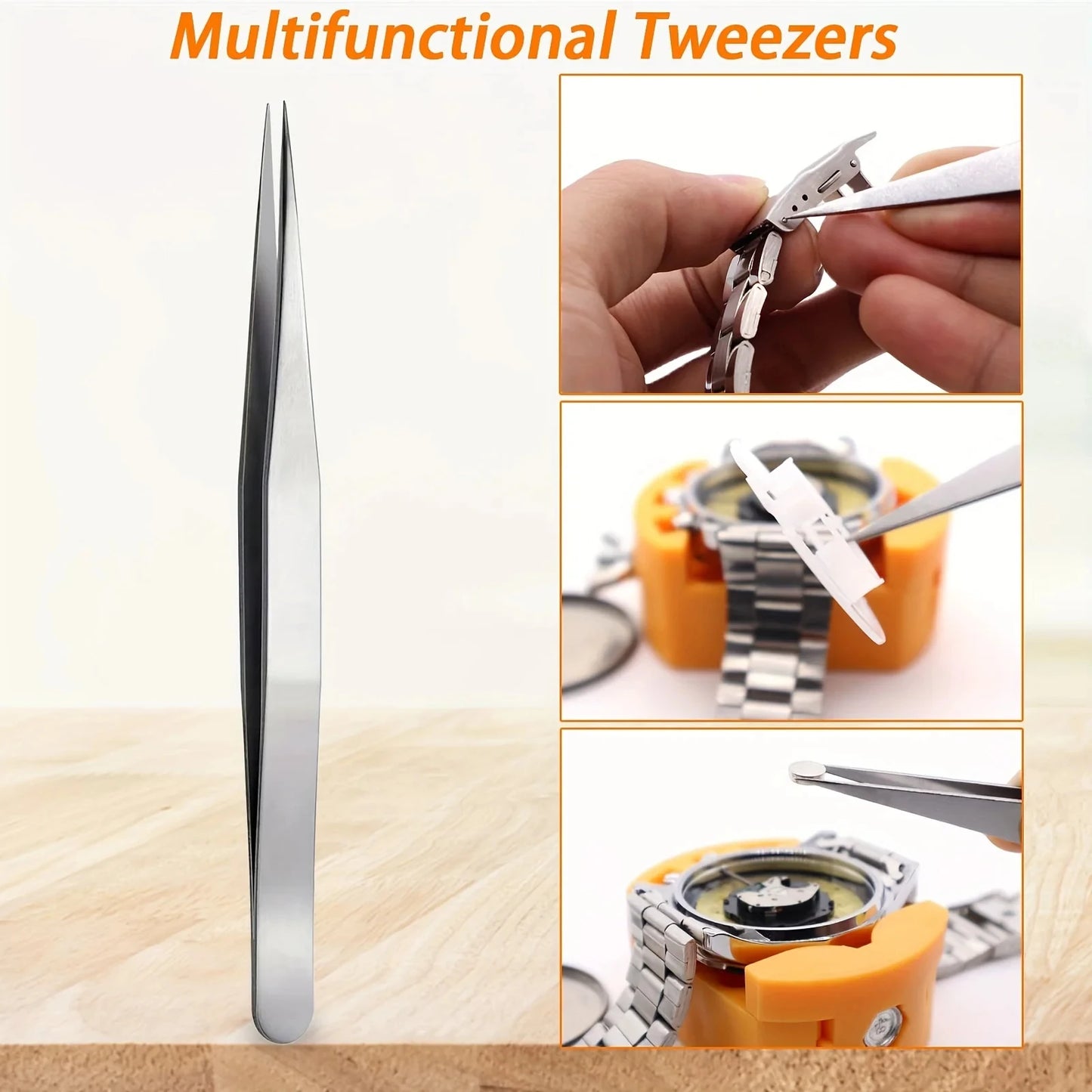 3 in 1 Watch Back Remover Tool Set Adjustable Watch Case Opener Repair Holder for DIY Watch Maintenance And Battery Replacement