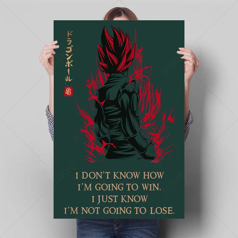 Retro Classic Anime Dragon Ball Poster HD Canvas Painting Print Goku Vegeta Art Wall Hanging Decor Room Children's Gifts Cuadros