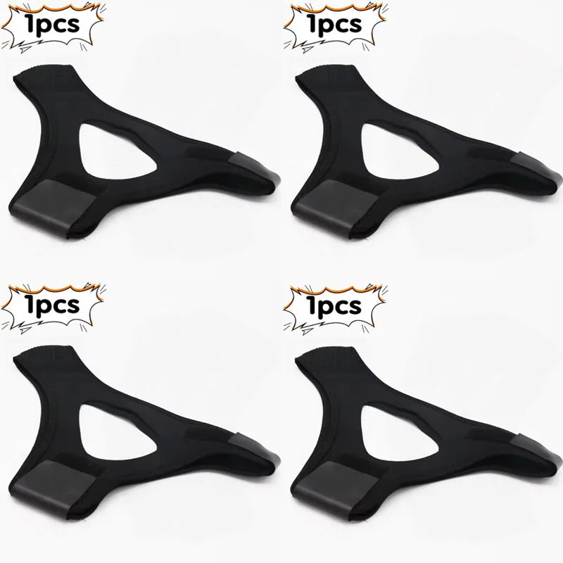 1-4pcs Triangular Chin Strap Anti Snoring Belt Mouth Guard Gifts for Women Men Better Breath Health Snore Stop Bandage Sleep Aid