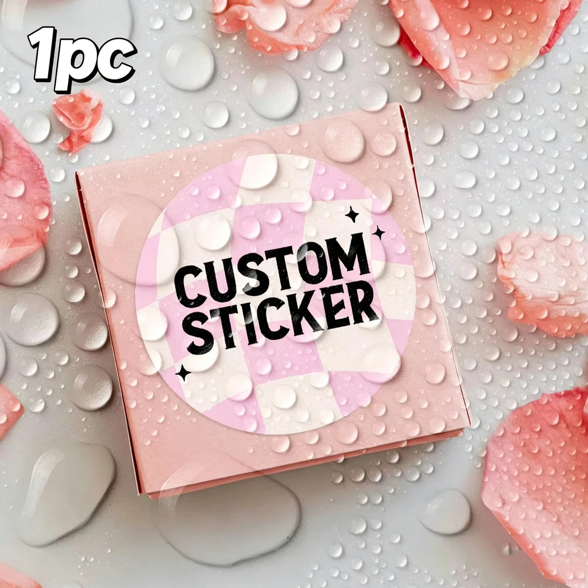 1-120Pcs Round Custom Stickers, Personalized Text Image Labels for Favor Pouches, Cookie Packaging & Party Invite Seals