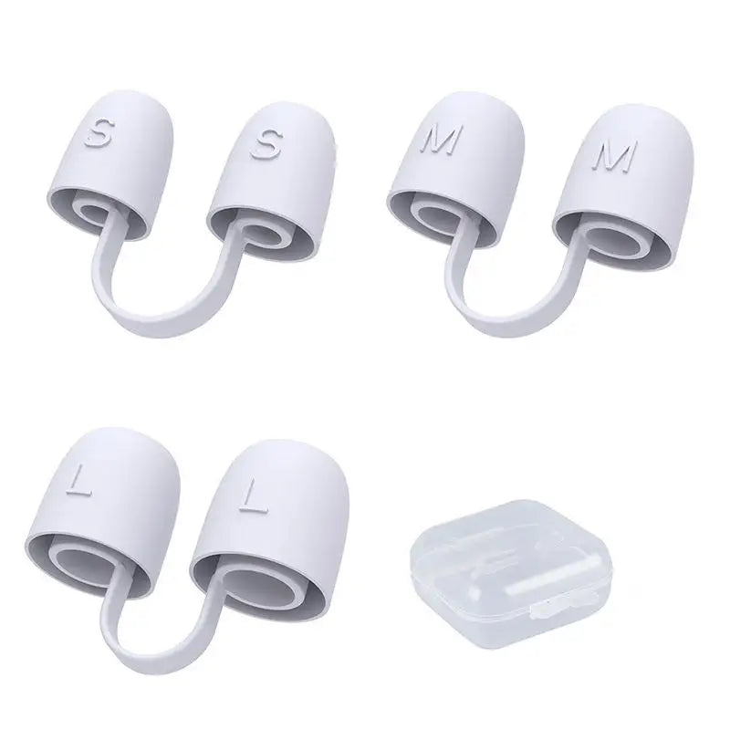 3Pcs/box Silicone Nose Clip Anti Snoring Nasal Dilator Stop Snore Aid Nose Breathe Strips Easy Breathe Improve Sleeping Aid