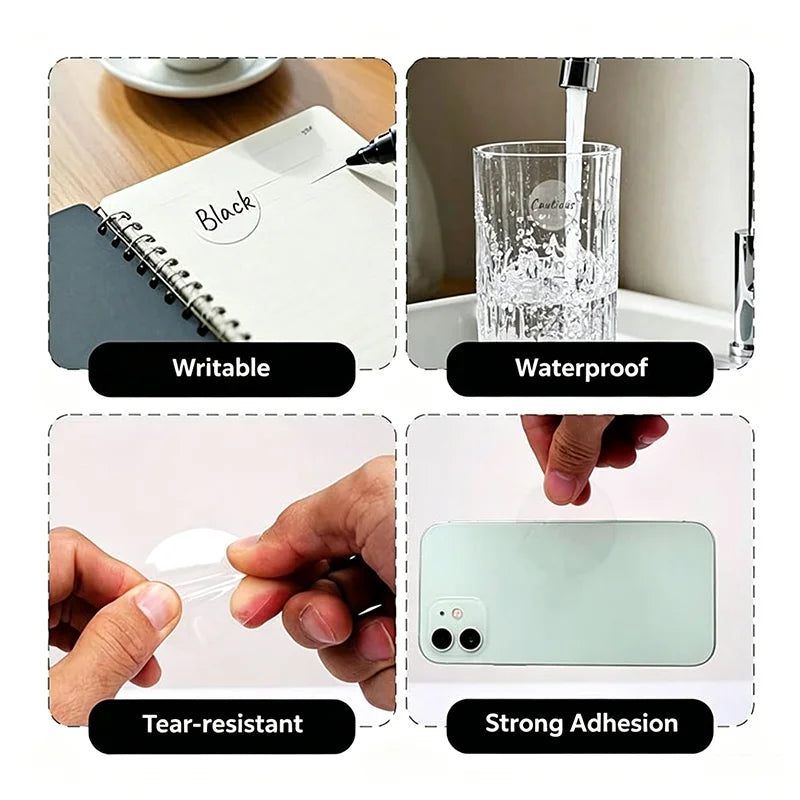 Personalized Your Own Logos & Picture,Transparent Sticker Background, Won’t Cover The Appearance Of Round 3cm Printable Stickers