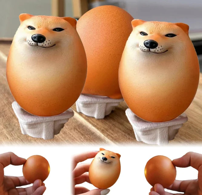 Dog Squishy Egg Toys ! Shibako Egg Shiba Inu Egg Slow Rising Squishy - Dog Egg Toy Stress Relief - Dog Eggs Decompression Toy